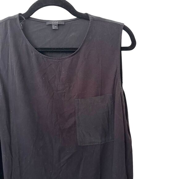 COS Sleeveless Silk Knit‎ Tunic Black Small - Picture 2 of 4